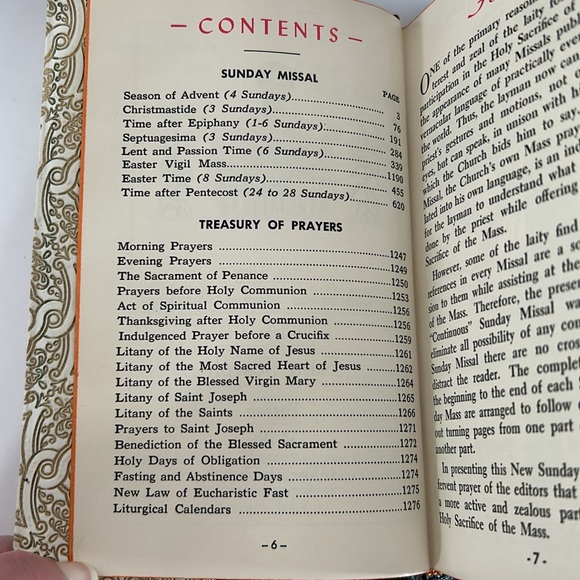 Vintage 1961 St. Joseph Continuous Sunday Missal Confraternity Version - Picture 4 of 12
